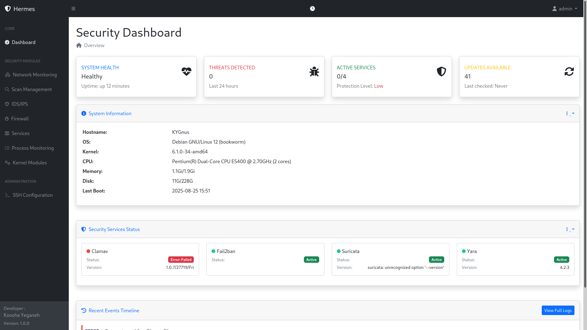 Antivirus Scanning Interface